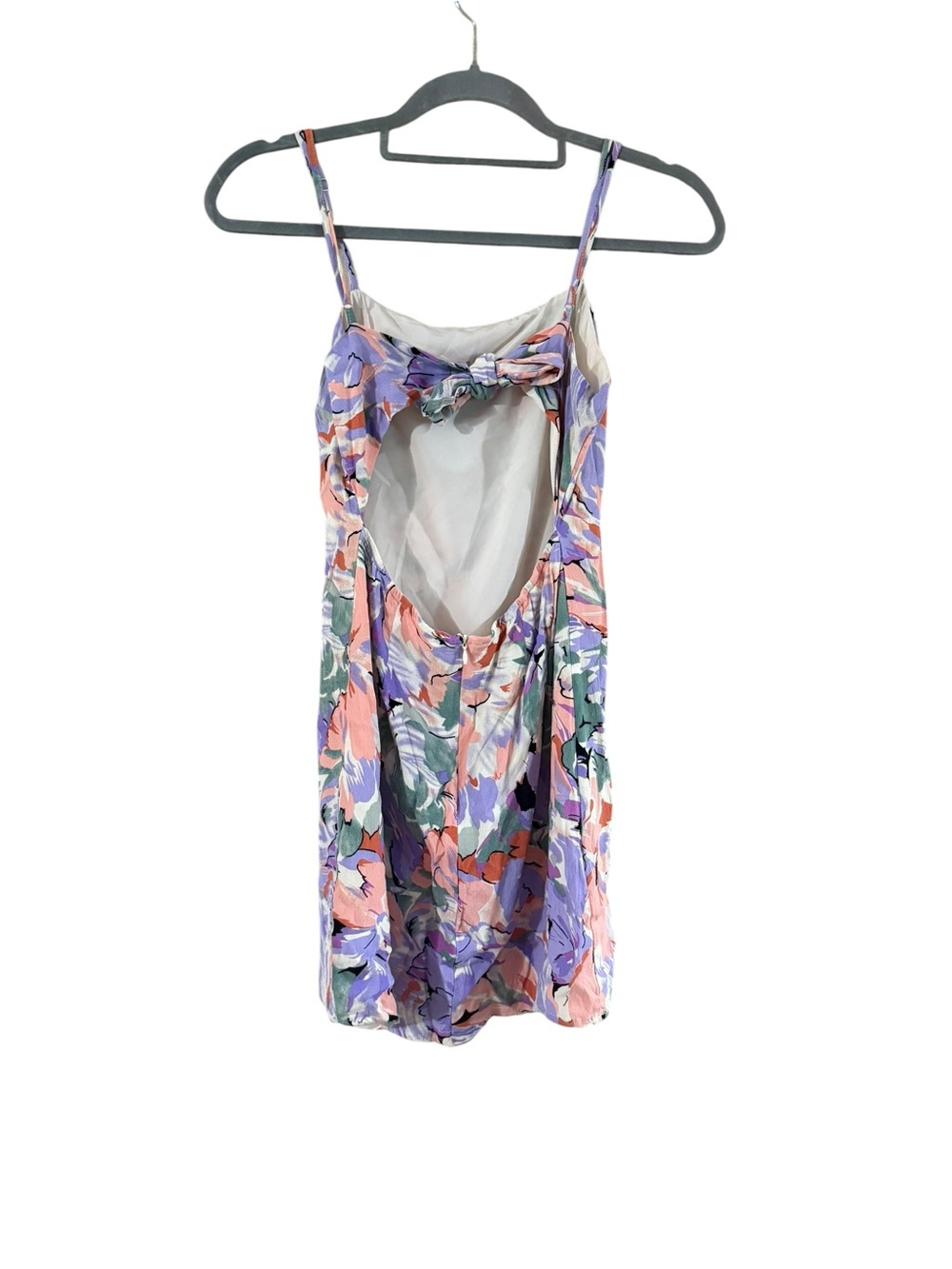 Lulu's Floral Mini Dress in Purple, Pink, Blue - Picture 3 of 9
